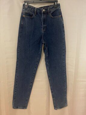 NWT PrettyLittleThing Vintage Wash Mom Jeans Size 4